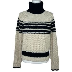 Essentiel Antwerp EAC Weyond Stripes Chunky Knit Rib Pullover Sweater Small US 4